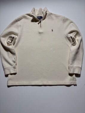 Polo Ralph Lauren Cream Quarter-Zip Pullover